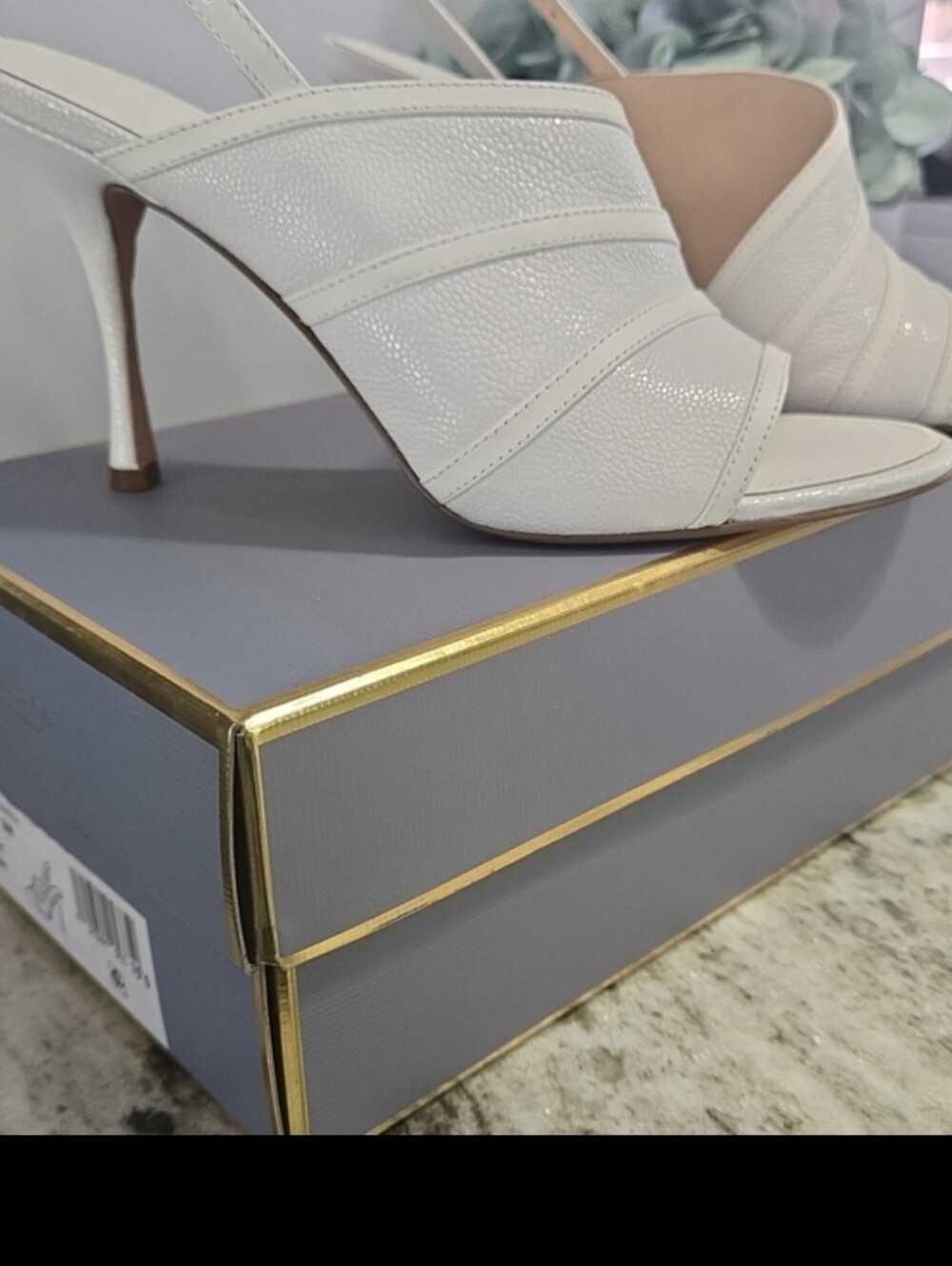 Louise ET Cie Women’s Whiteleather Slingback Sandals  NIB
